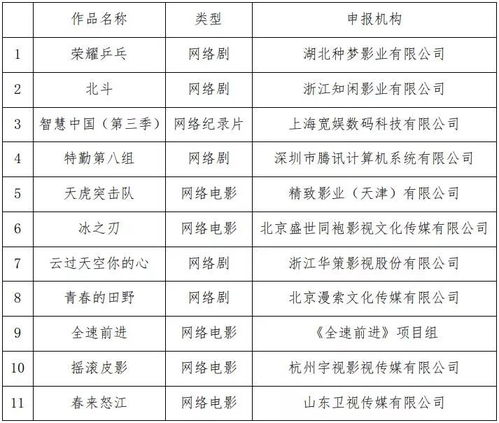 定了！广电总局扶持的11部网络视听精品节目揭晓，网络传播视听节目迈入新阶段